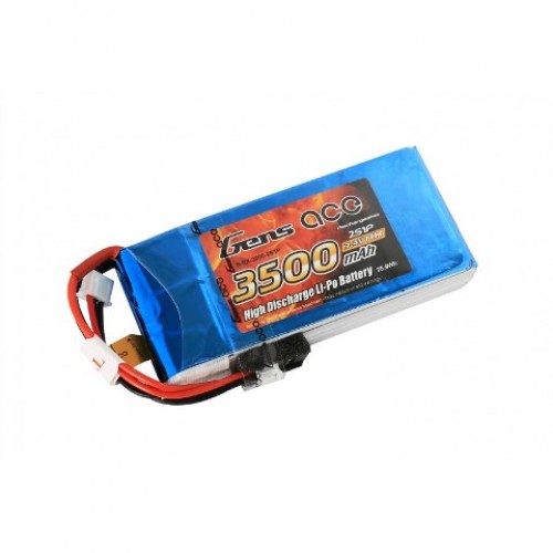 Gens ace 3500mAh 7.4V RX 2S1P Lipo Battery Pack / RX/ TX